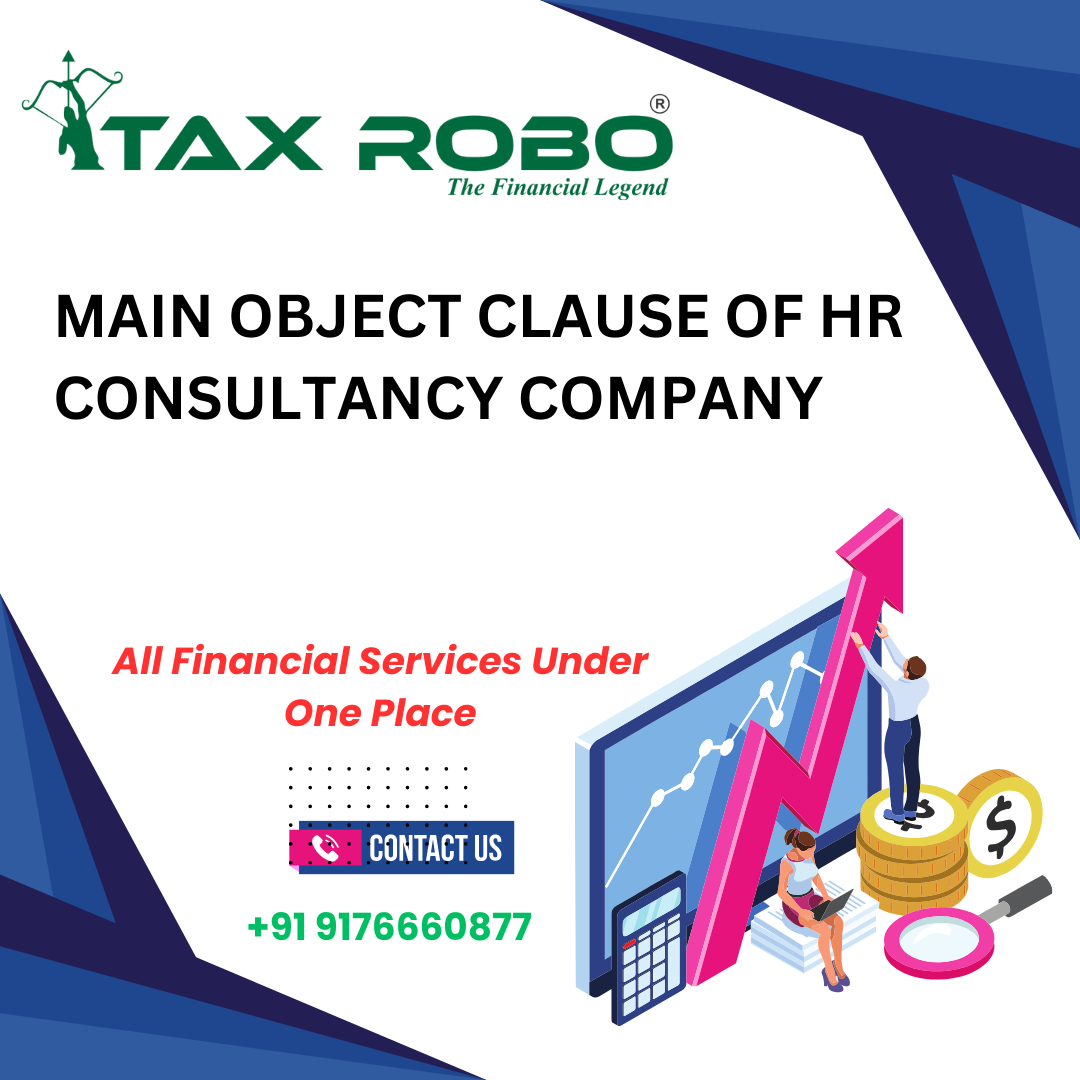 Main Object Clause of HR Consultancy Company Taxrobo